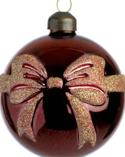 Intratuin kerstbal Bodi rood strik D 8 cm