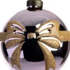Intratuin kerstbal Bo strik roze / goud D 10 cm