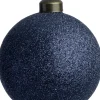 Intratuin kerstbal Boyd donkerblauw D 8 cm