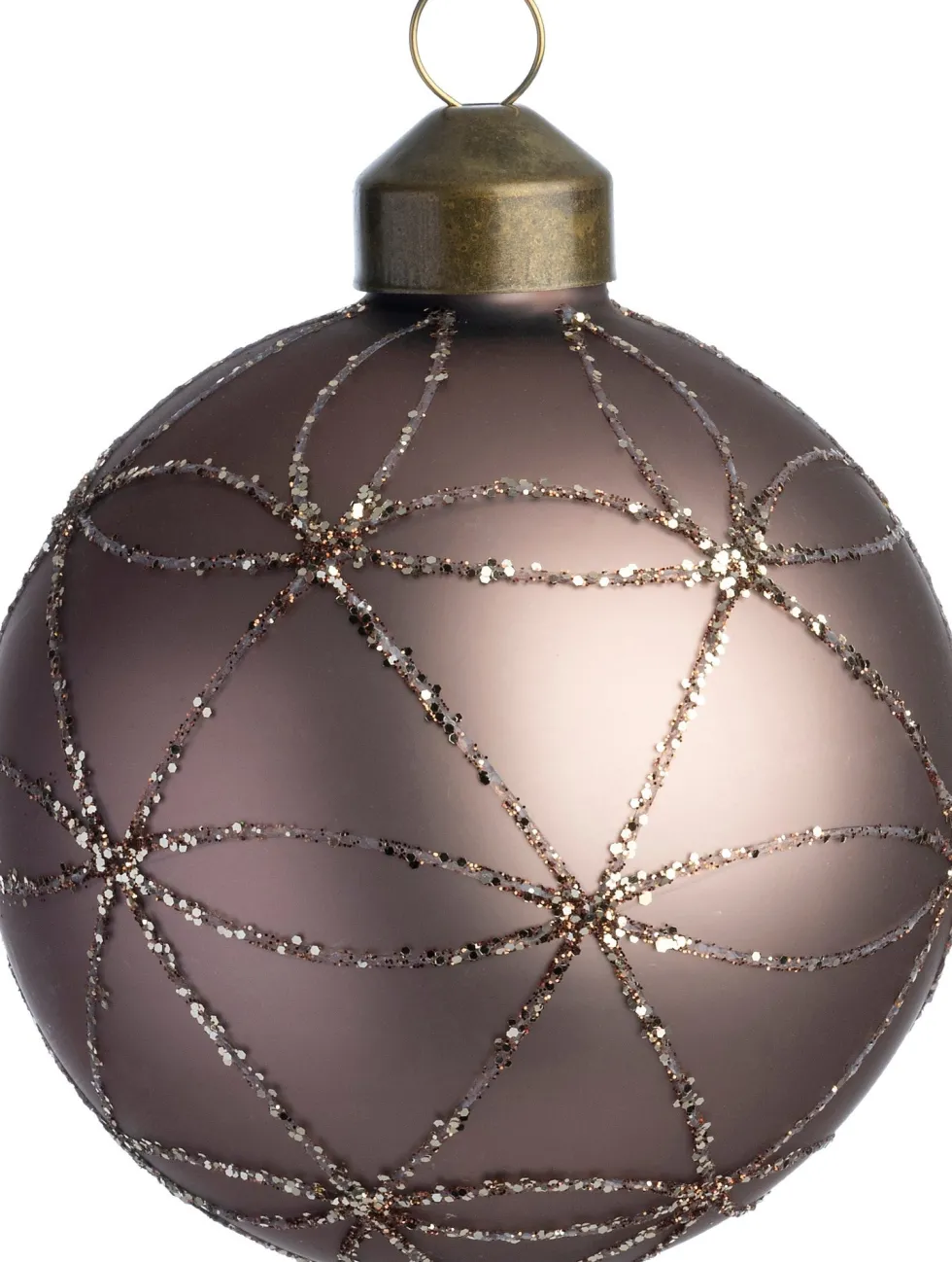 Intratuin kerstbal Bridie bruin D 8 cm