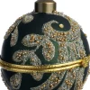 Intratuin kerstbal Brigid groen D 8 cm