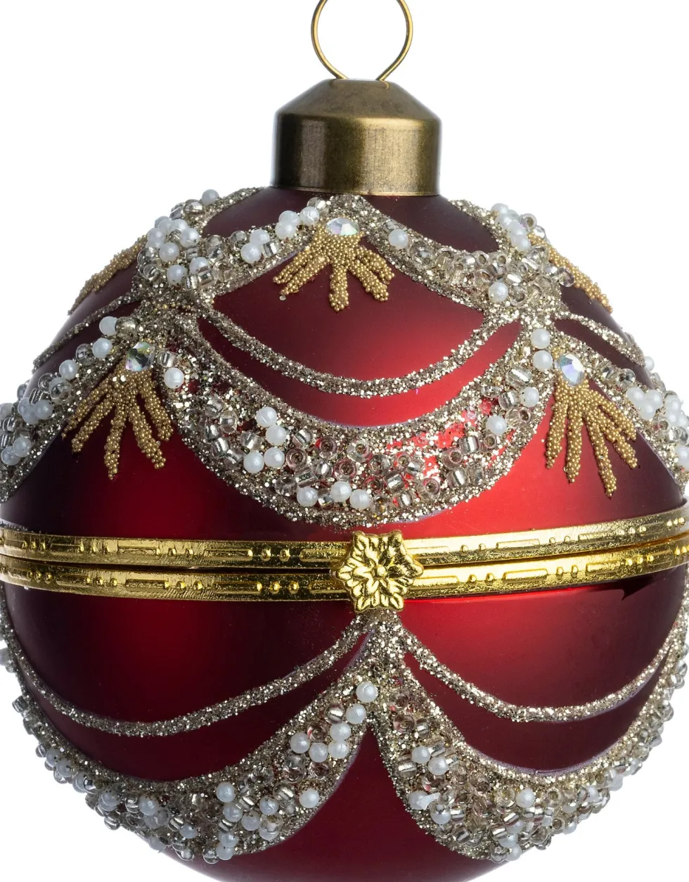 Intratuin kerstbal Brigid rood D 8 cm