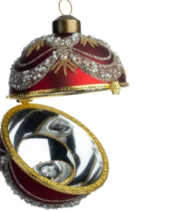Intratuin kerstbal Brigid rood D 8 cm