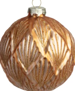 Intratuin kerstbal Cairndow goud bladeren D 10 cm