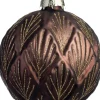 Intratuin kerstbal Cairndow bruin bladeren D 10 cm