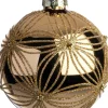 Intratuin kerstbal Cairndow lichtgoud bloem D 10 cm