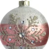 Intratuin kerstbal Callum roze D 8 cm