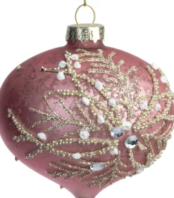 Intratuin kerstbal Cameron roze ui D 8 cm