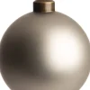 Intratuin kerstbal Caudry mat grijs D 8 H 8 cm