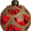 Intratuin kerstbal Cleggan rood D 8 cm