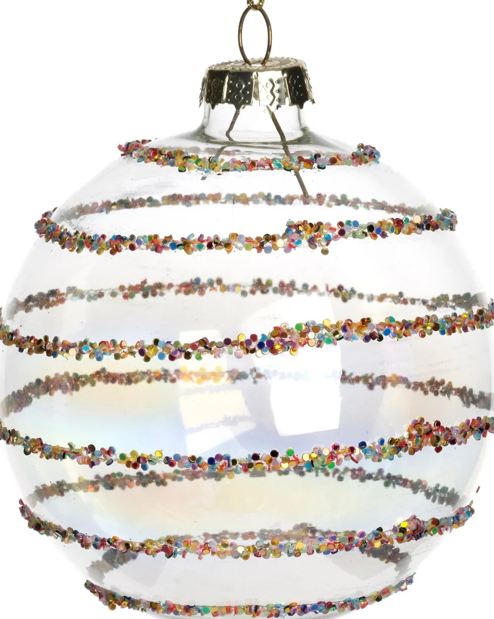 Intratuin kerstbal Cliffoney transparant D 8 cm