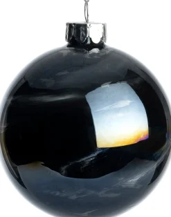 Intratuin kerstbal Conall zwart D 8 cm