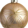 Intratuin kerstbal Cousland goud bloem D 8 cm