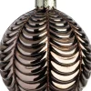 Intratuin kerstbal Davina bruin wave D 8 cm