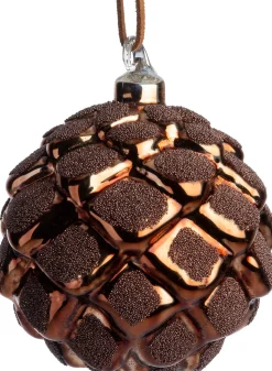 Intratuin kerstbal Deina bruin D 8 cm