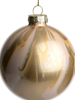 Intratuin kerstbal Derrynane crème D 8 cm