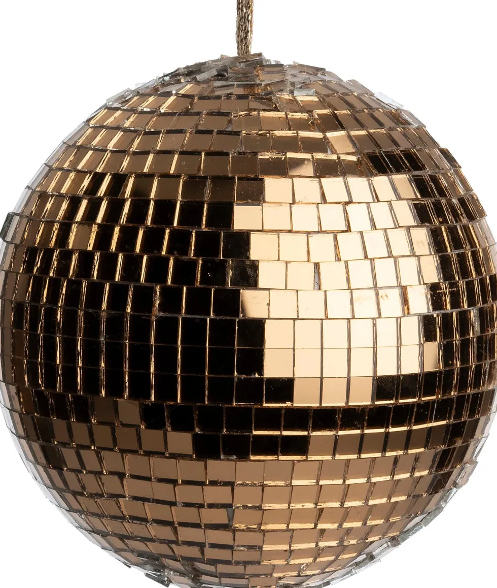 Intratuin kerstbal Disco goud D 8 cm