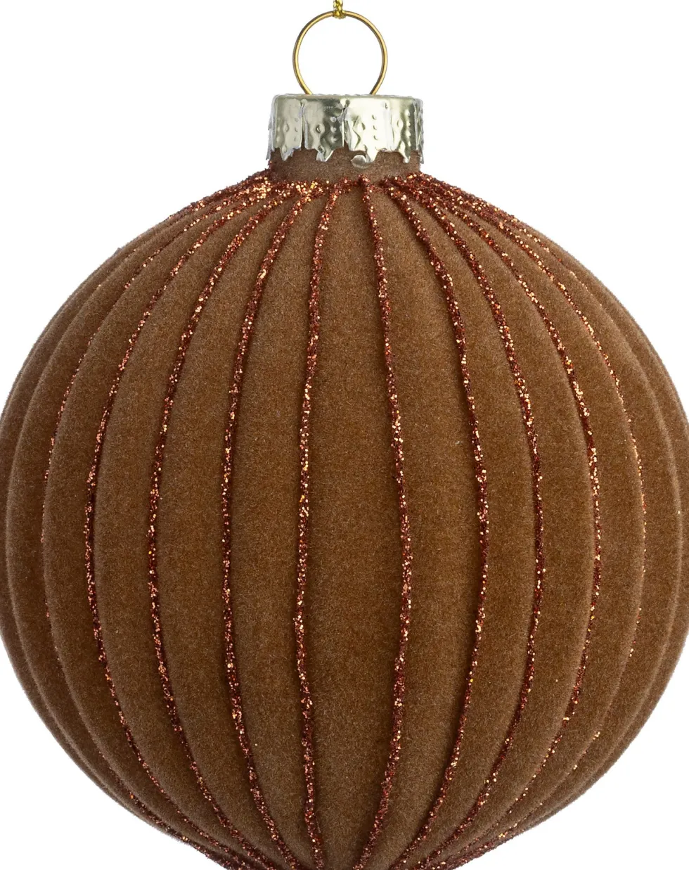 Intratuin kerstbal Donnan bruin D 8 cm