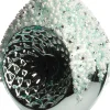 Intratuin kerstbal druppel Troyes blauw D 7,5 cm