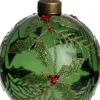 Intratuin kerstbal Eilish groen hulst D 8 cm