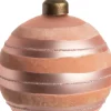 Intratuin kerstbal Elea lijnen roze D 8 cm