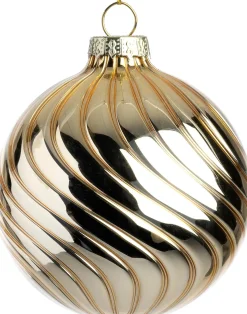 Intratuin kerstbal Elgin goud D 8 cm