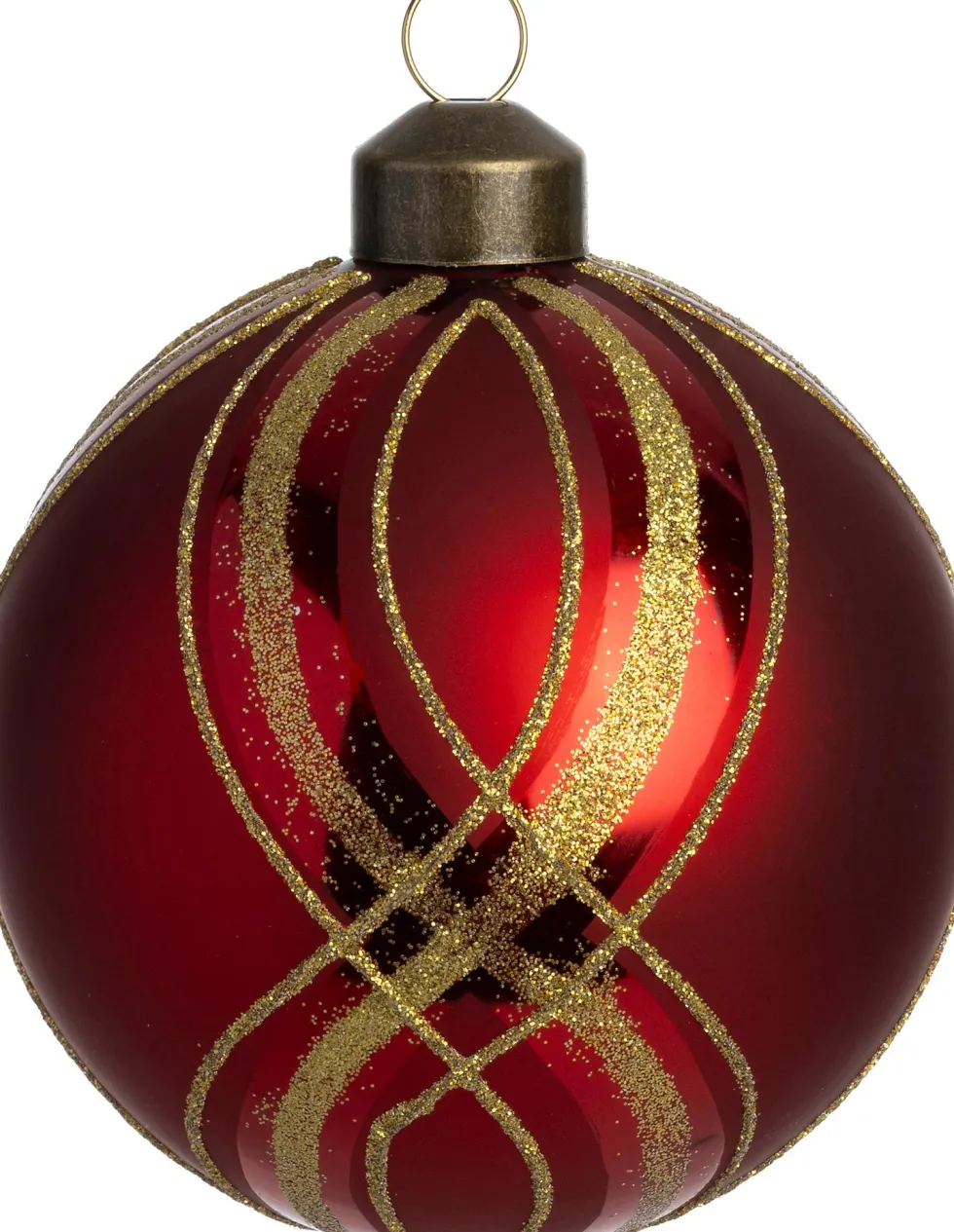 Intratuin kerstbal Endy rood D 8 cm