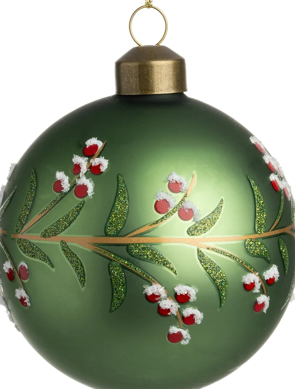 Intratuin kerstbal Essen groen D 8 cm