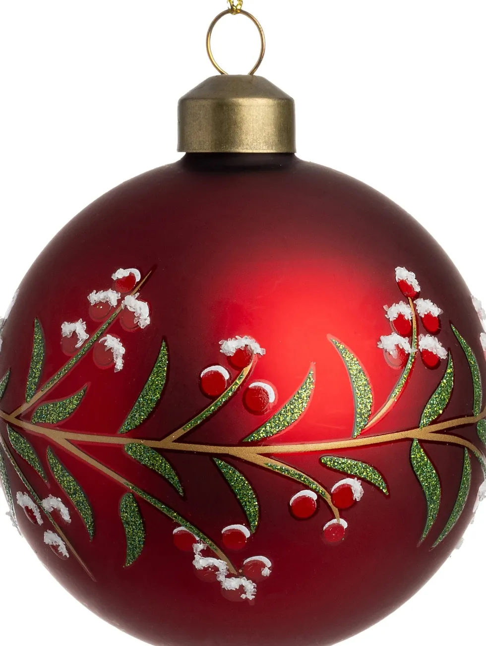 Intratuin kerstbal Essen rood D 8 cm