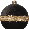 Intratuin kerstbal Essie zwart D 10 cm