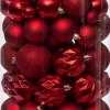 Intratuin kerstbal Flint box rood D 4 / 6 / 8 cm 100-delig