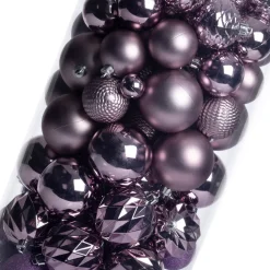 Intratuin kerstbal Flint box lila D 4 / 6 / 8 cm 100-delig
