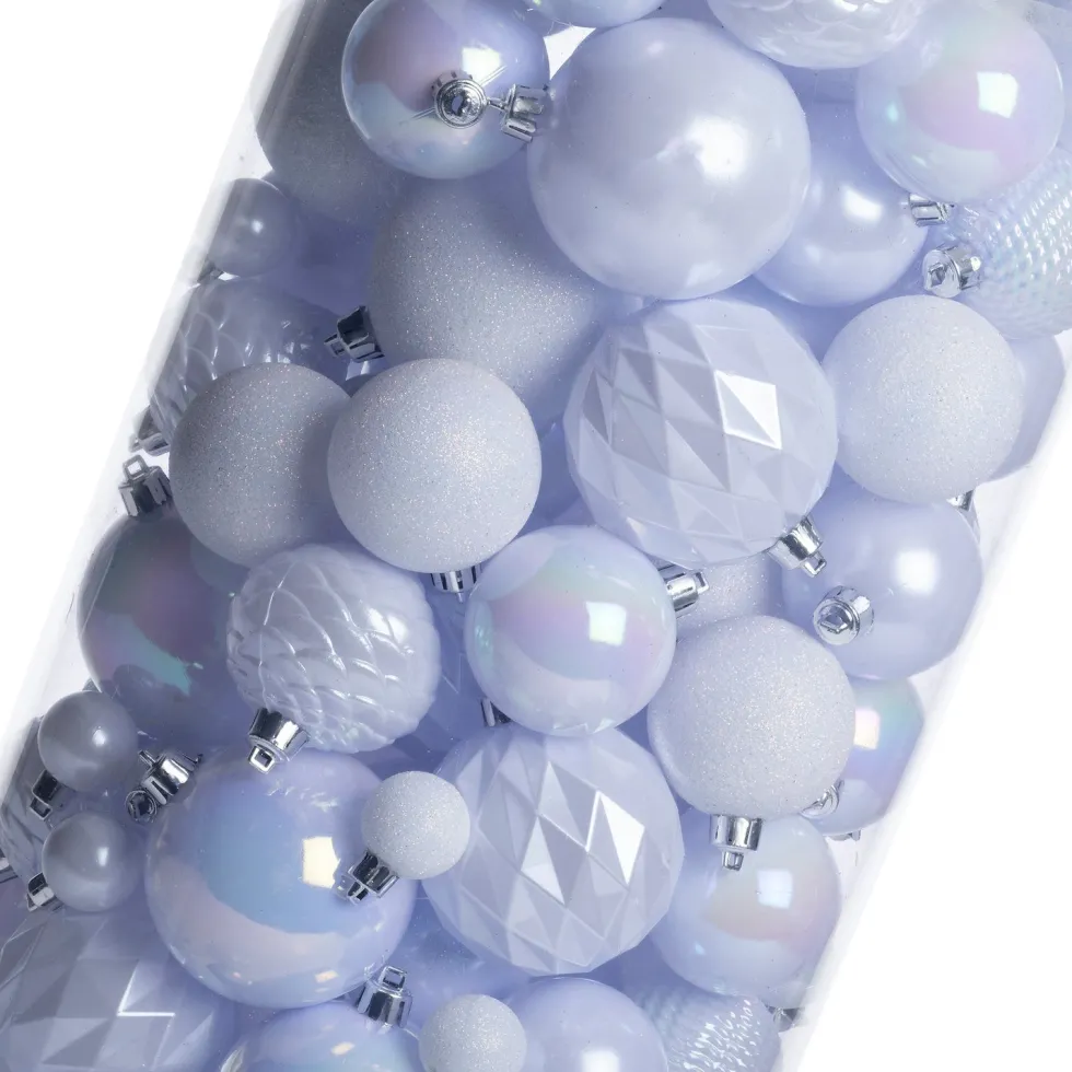 Intratuin kerstbal Flint box wit D 4 / 6 / 8 cm 100-delig