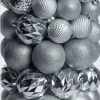 Intratuin kerstbal Flint box zilver D 4 / 6 / 8 cm 100-delig