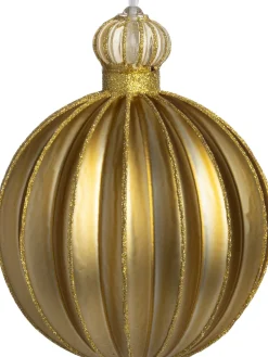 Intratuin kerstbal Foxrock goud D 10 H 13 cm