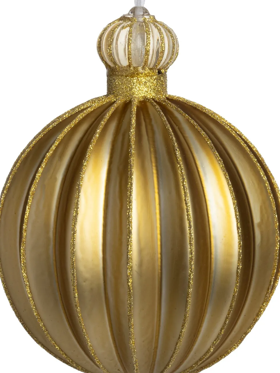 Intratuin kerstbal Foxrock goud D 10 H 13 cm