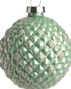 Intratuin kerstbal Francs groen D 8 cm