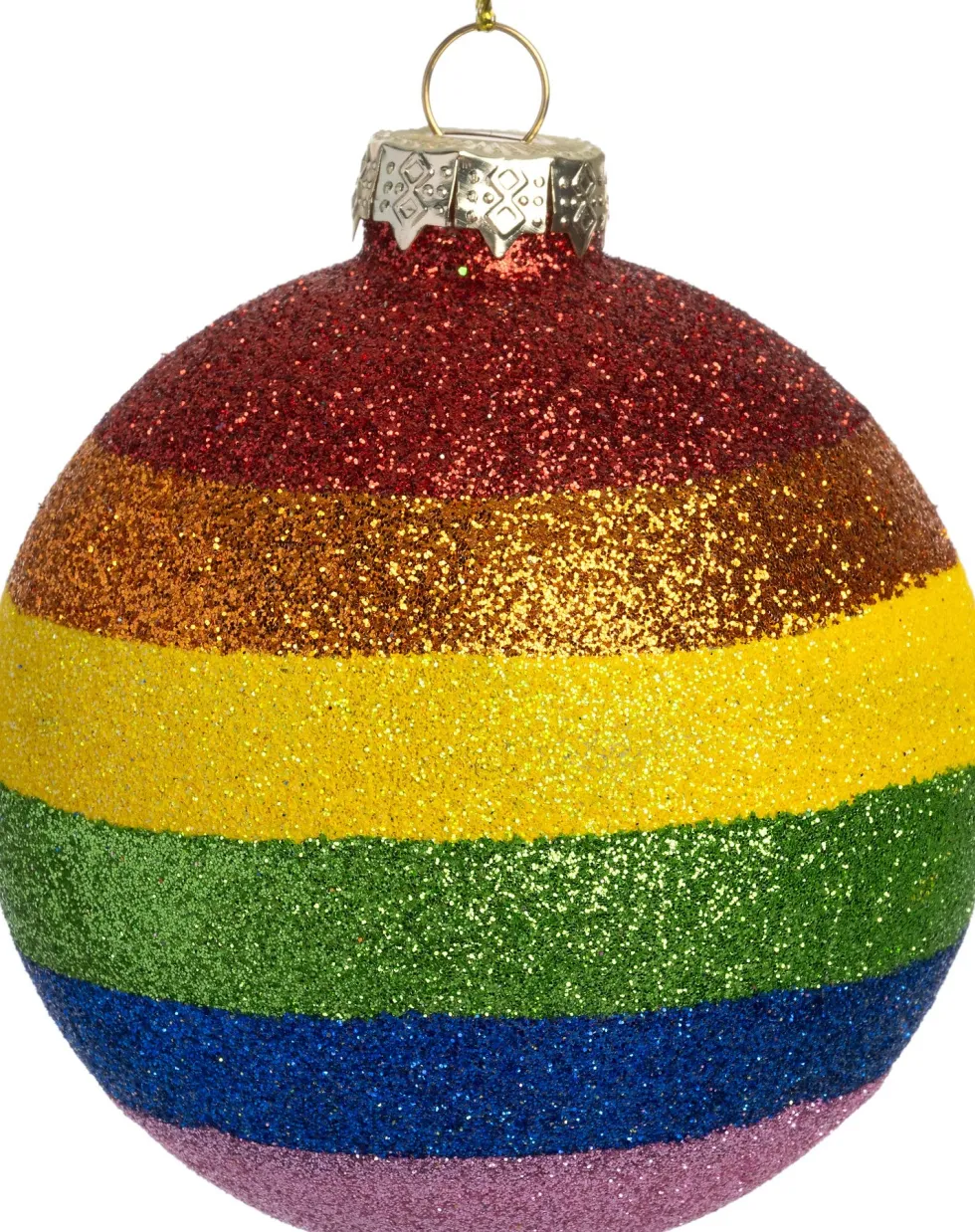 Intratuin kerstbal Frenchpark regenboog D 8 cm