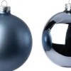 Intratuin kerstbal Gaby blauw D 5 cm 12 stuks