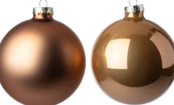 Intratuin kerstbal Gaby karamel D 3,5 cm 16 stuks