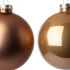 Intratuin kerstbal Gaby karamel D 5 / 6 / 7 cm 42 stuks