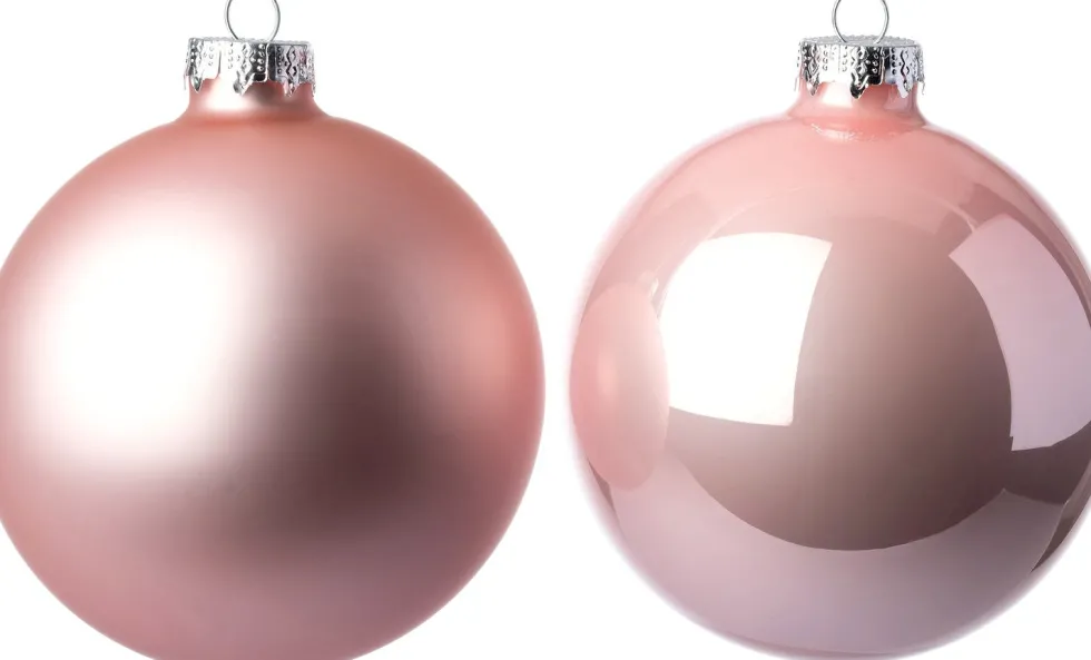 Intratuin kerstbal Gaby roze D 5 cm 12 stuks