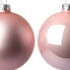 Intratuin kerstbal Gaby roze D 6,7 cm 8 stuks