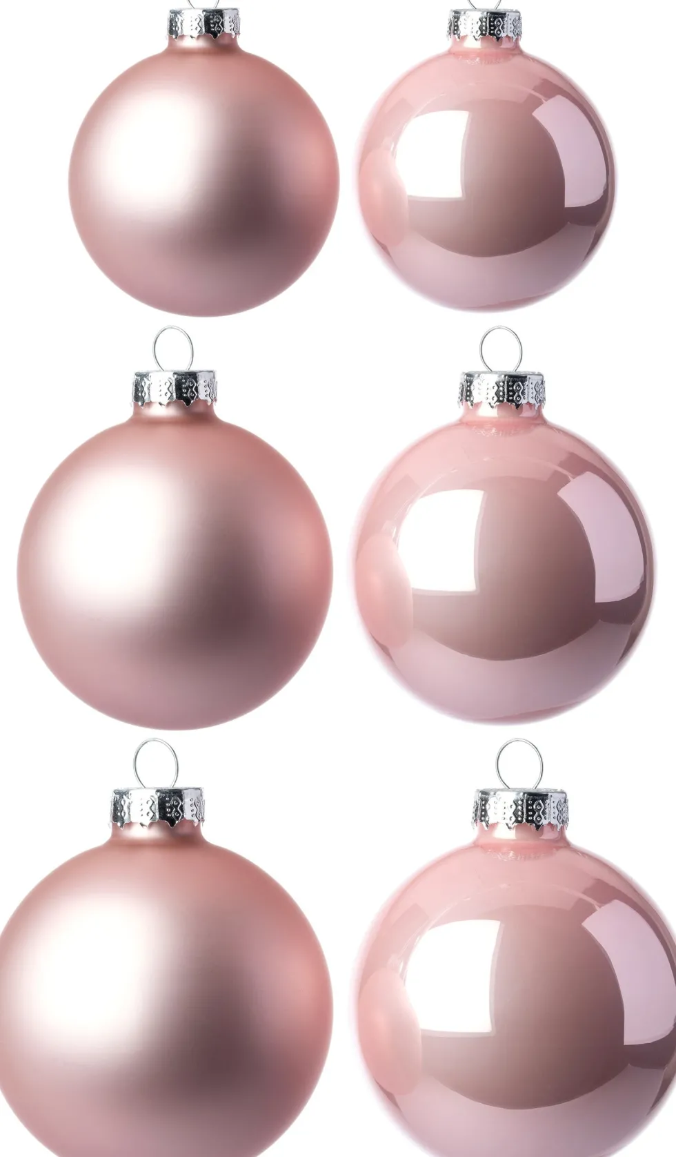 Intratuin kerstbal Gaby roze D 5 / 6 / 7 cm 42 stuks