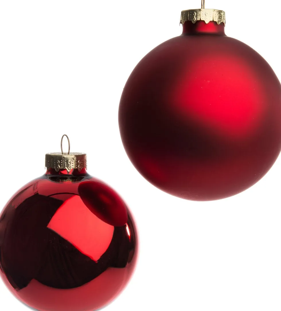 Intratuin kerstbal glas rood D 7 cm 8 stuks