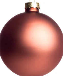 Intratuin kerstbal glas roze D 8 cm 6 stuks