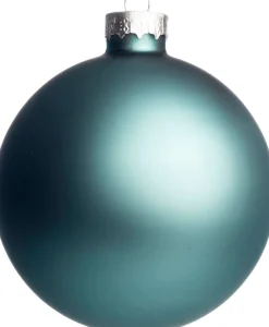 Intratuin kerstbal glas turquoise D 7 cm 8 stuks