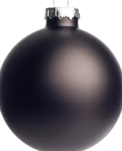 Intratuin kerstbal glas zwart D 7 cm 8 stuks