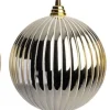 Intratuin kerstbal goud / wit reliëf D 14 cm 3 stuks