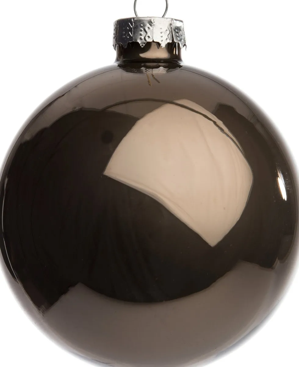 Intratuin kerstbal grijs D 8 cm 6 stuks